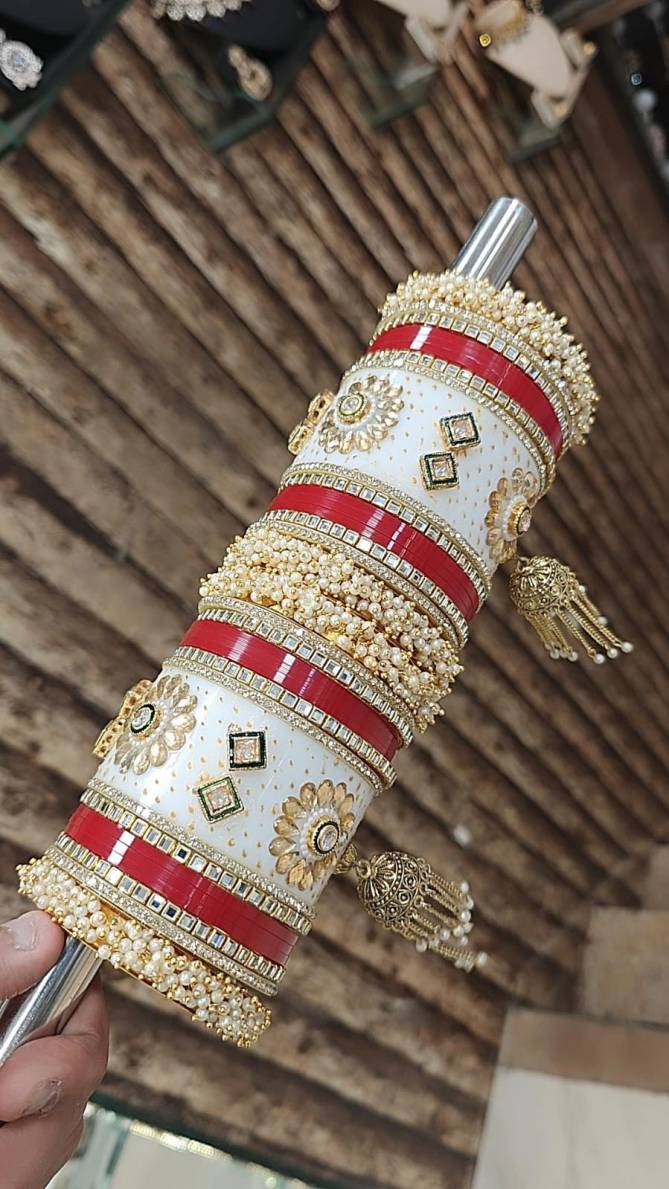 Karwachauth Special Jhumar Kada With Bangles Set Wholesale Shop In Surat
